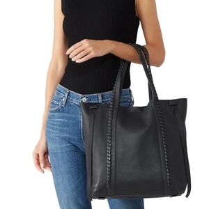 ALLSAINTS RAY PEBBLED LEATHER TOTE BAG